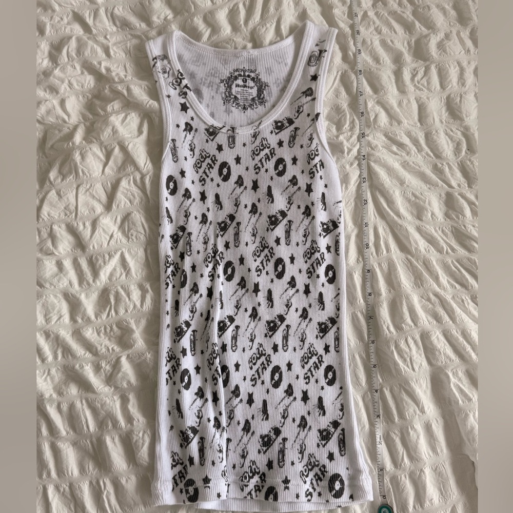Rockstar punk baby-muscle-tee printed graphic tank top camisole